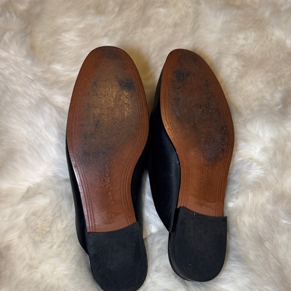 Sam Edelman Black Loafers with Gold Detail - Picture 2 of 5